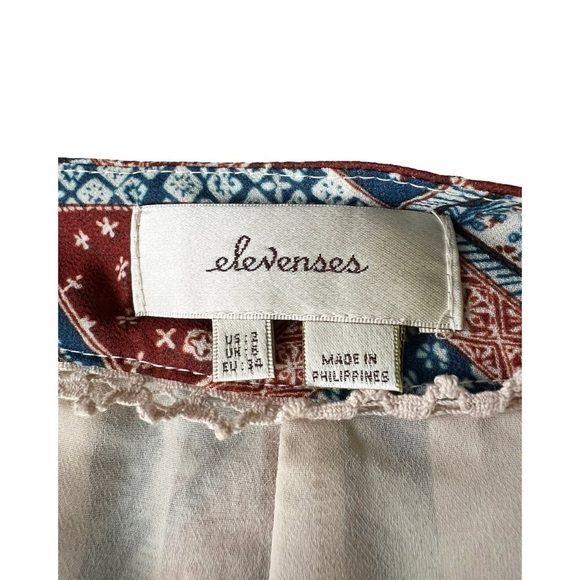 Nwt Anthropologie Elevenses Wide Leg Wrap Pants Floral Sheer Botanical Size 2 - Picture 5 of 8